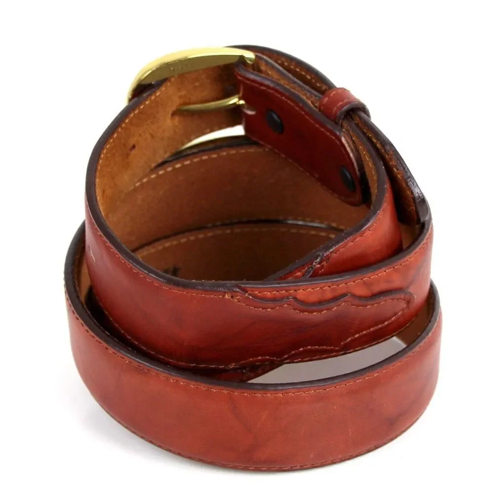 Tony Lama TAN BROWN GENUINE LEATHER 1.25